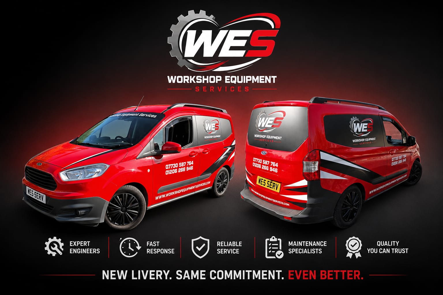 Workshop Equipment Services van livery